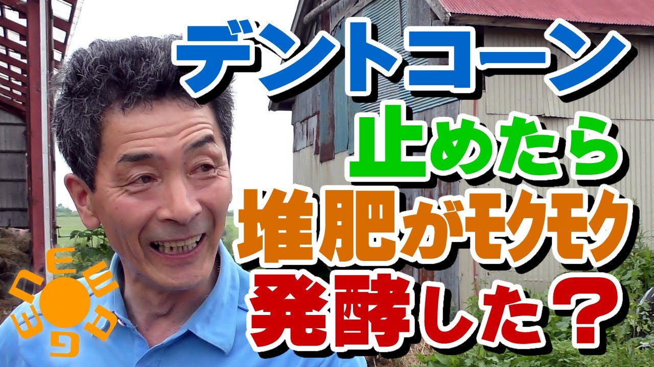 デントコーンを止めたら堆肥がモクモク発酵するようになった？