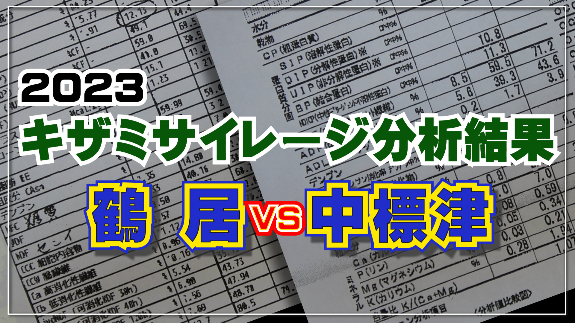 【サイレージ分析結果】鶴居ＶＳ中標津！刈り取り日が同じなのに？！【DNW319】